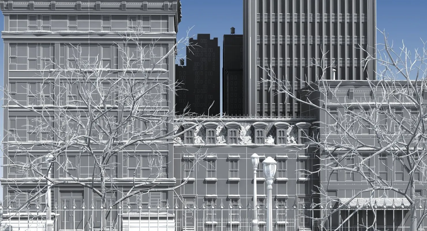 3D Street Day Snow