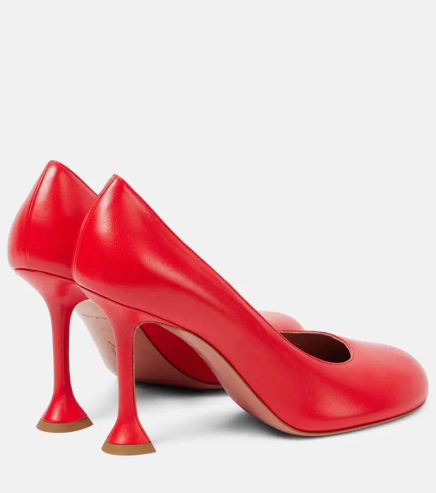 Amina Muaddi Iris 95 leather pumps