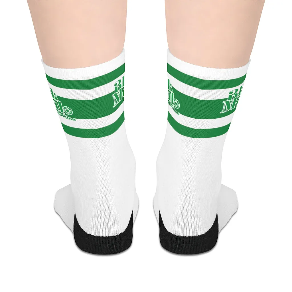 BMCLUB Green Leaf Mid-length Socks