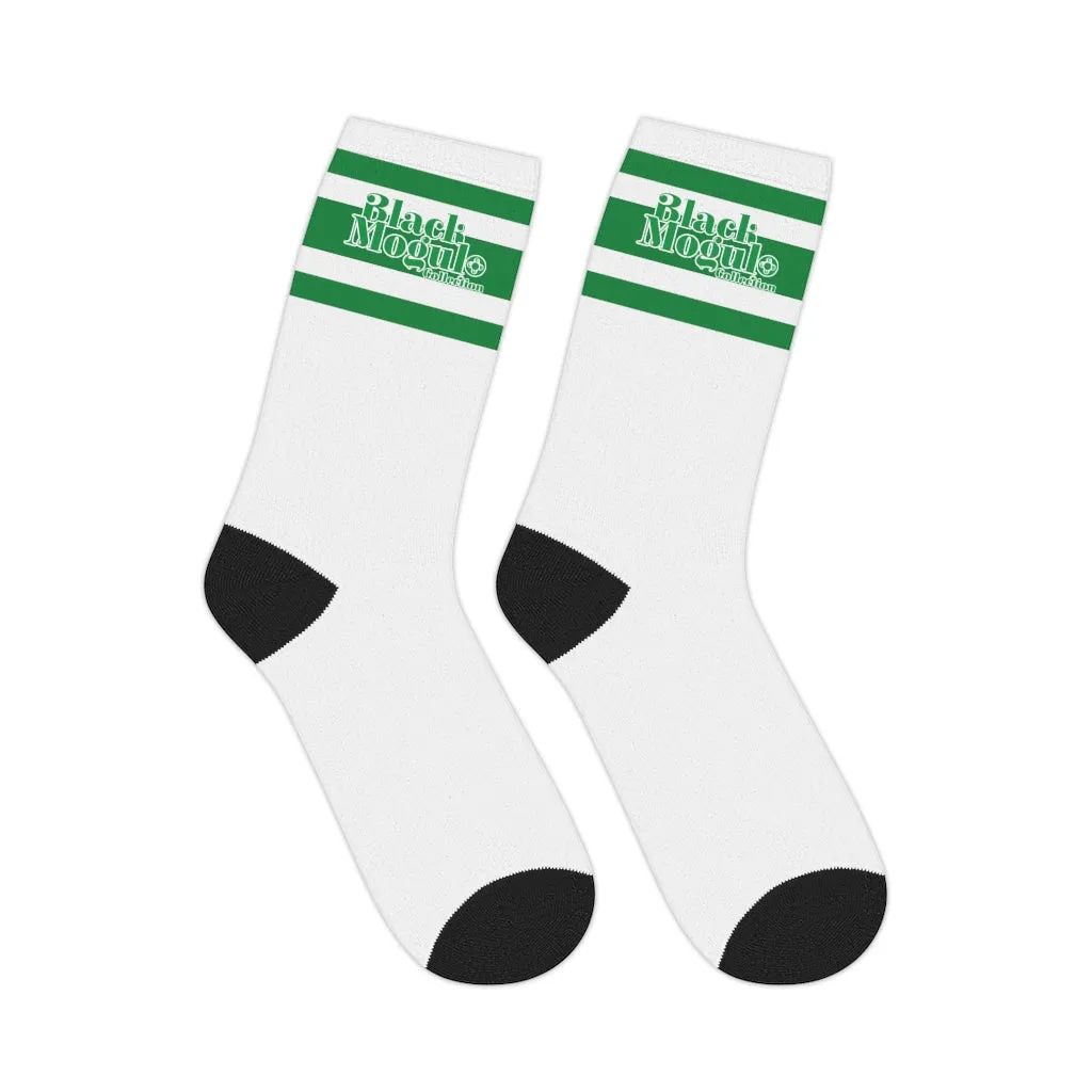 BMCLUB Green Leaf Mid-length Socks