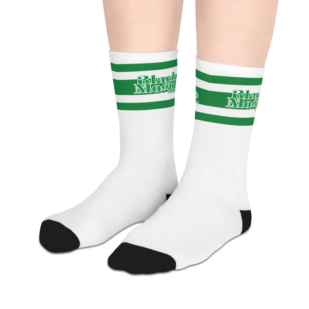 BMCLUB Green Leaf Mid-length Socks