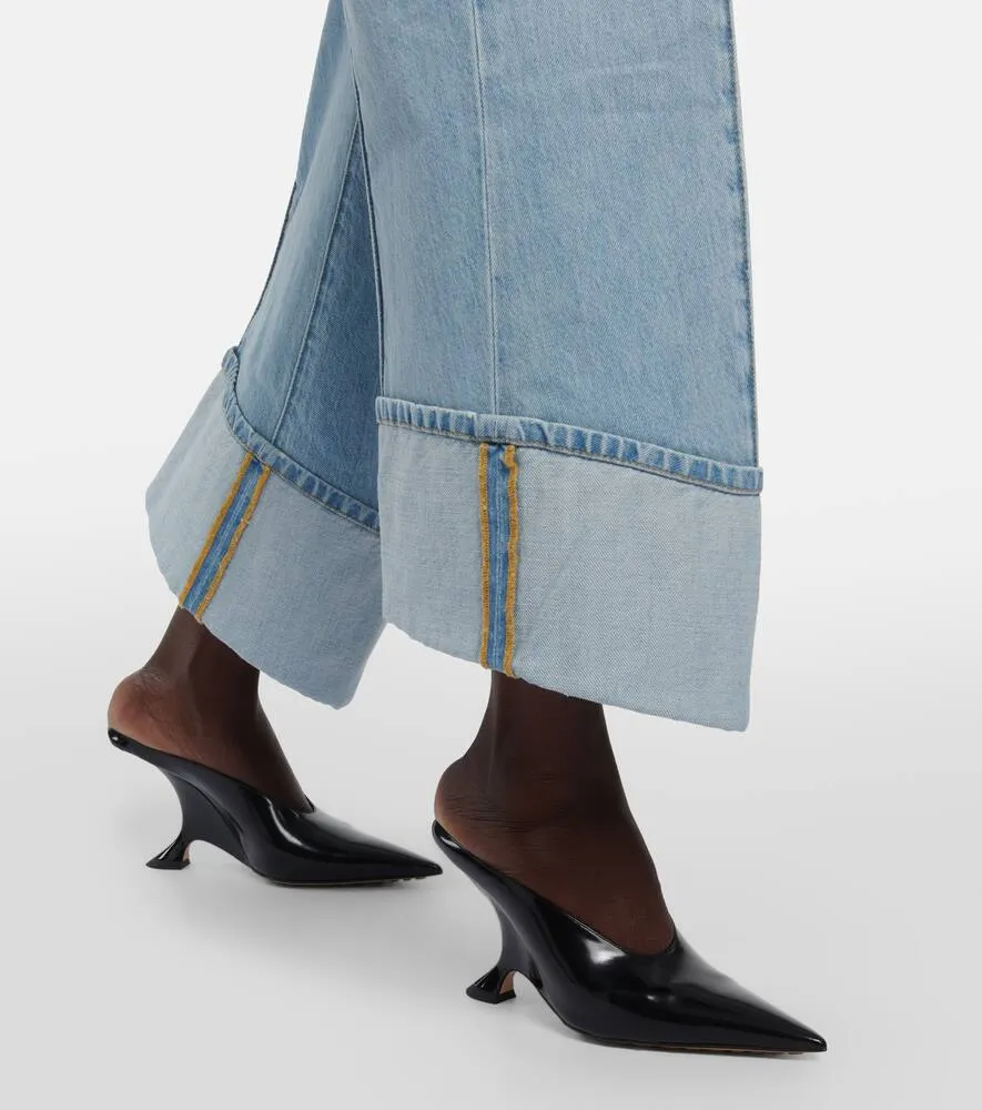 Bottega Veneta Rocket patent leather mules