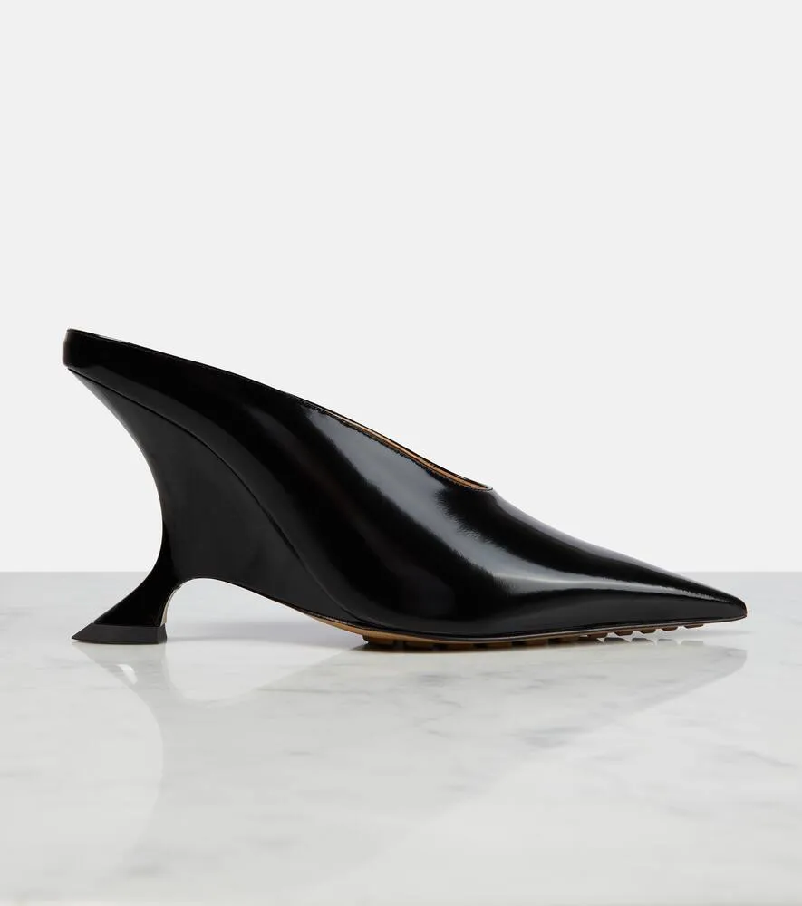 Bottega Veneta Rocket patent leather mules
