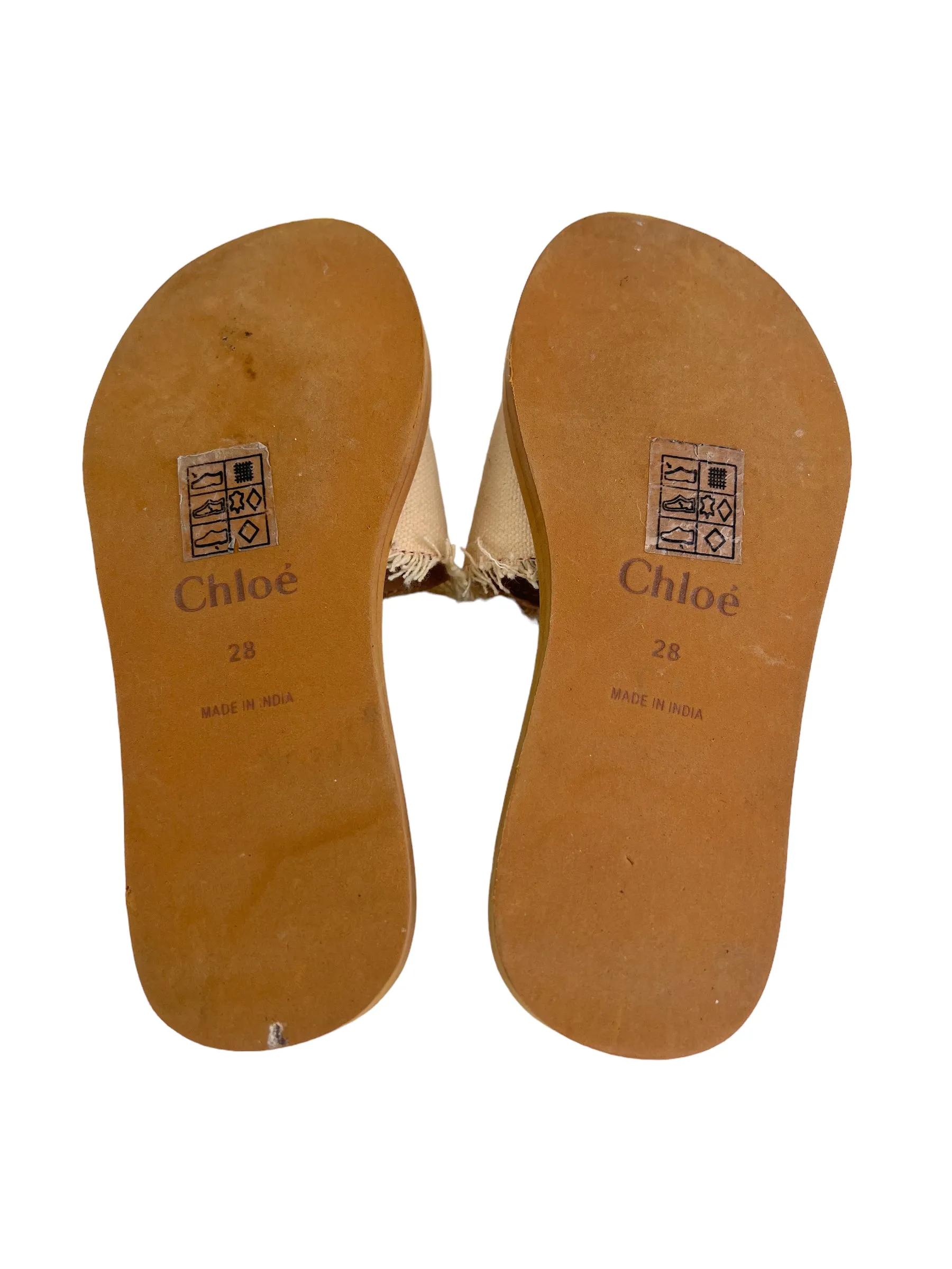 Chloe Cream SANDALS - Childrens Size 28