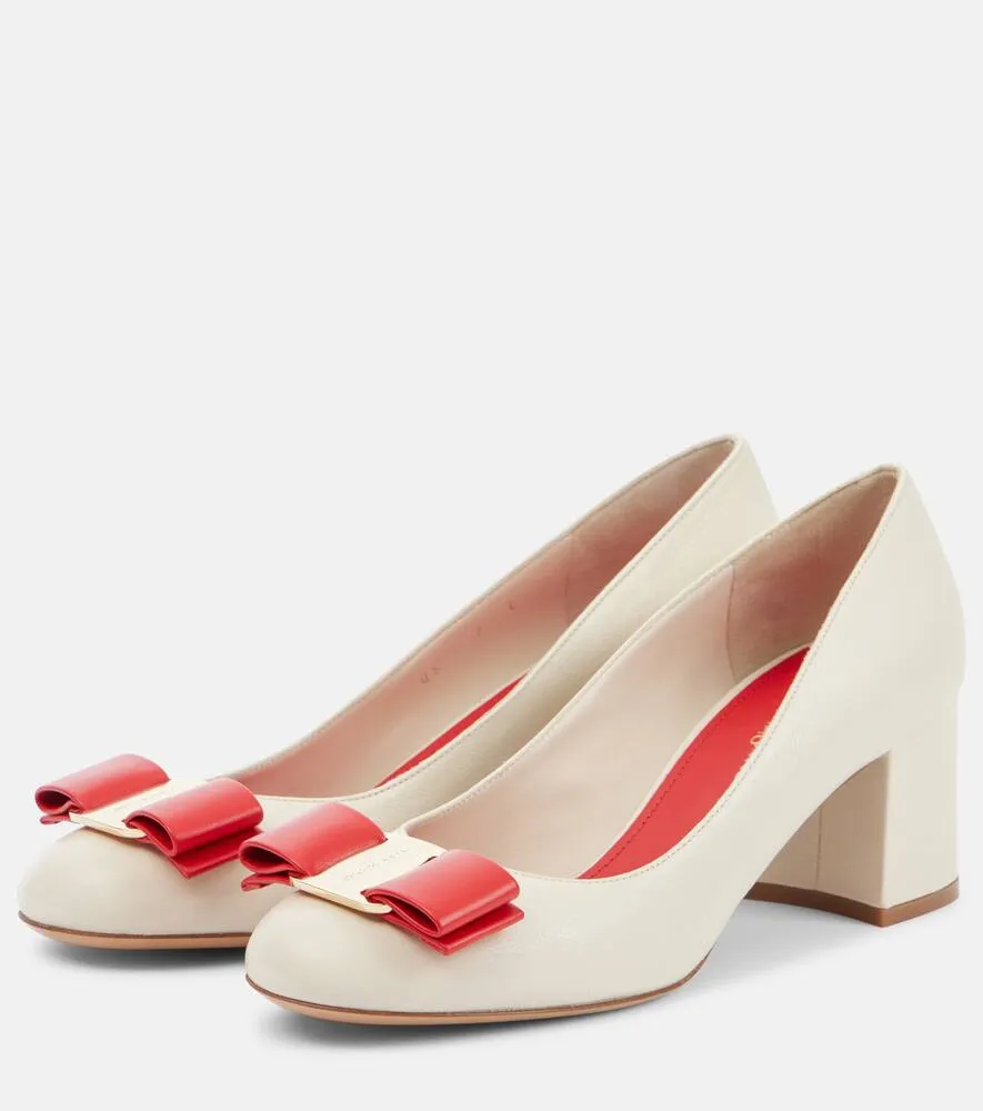 Ferragamo Melena leather pumps