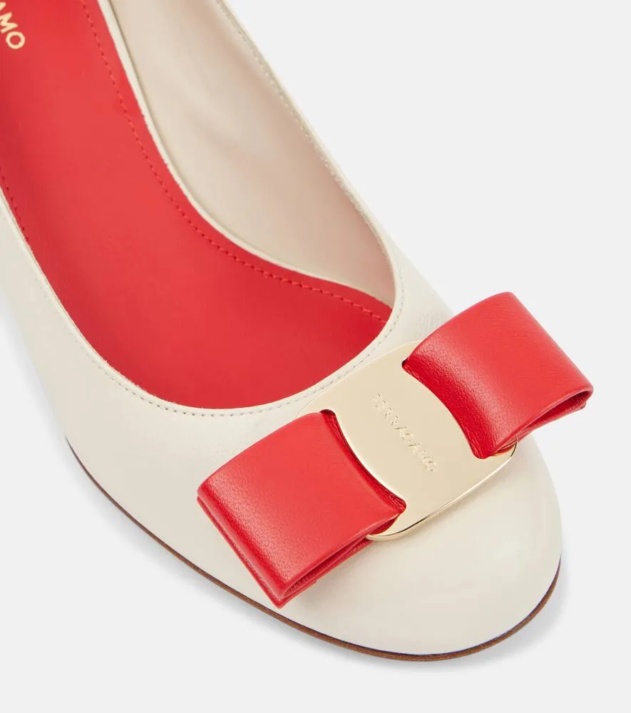 Ferragamo Melena leather pumps