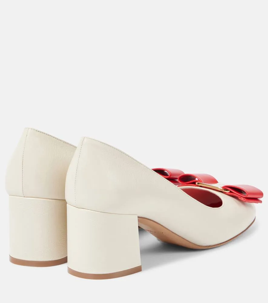 Ferragamo Melena leather pumps