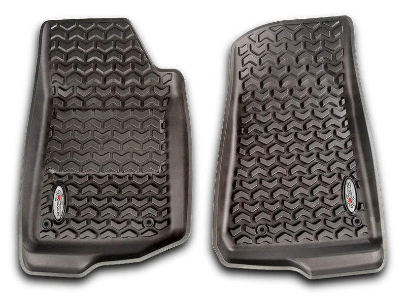 FORTEC Custom Molded Floor Liners by Rugged Ridge in Black for 18-up Jeep Wrangler JL & 20-up Gladiator JTUnlimited