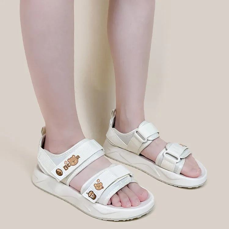 Korean Style Cute Velcro Sports Sandals