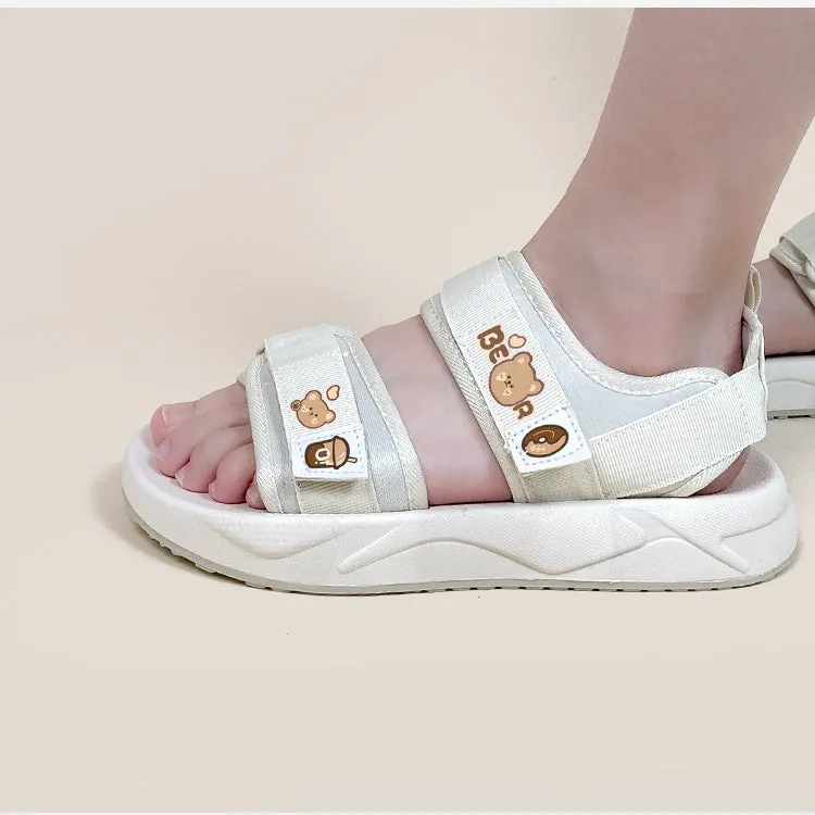 Korean Style Cute Velcro Sports Sandals