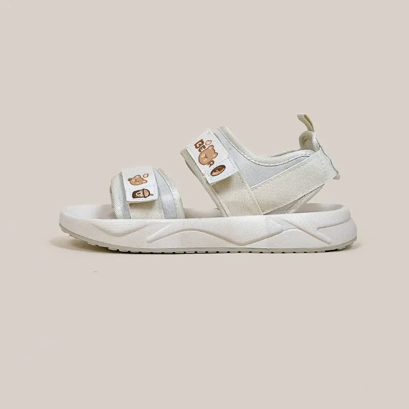Korean Style Cute Velcro Sports Sandals