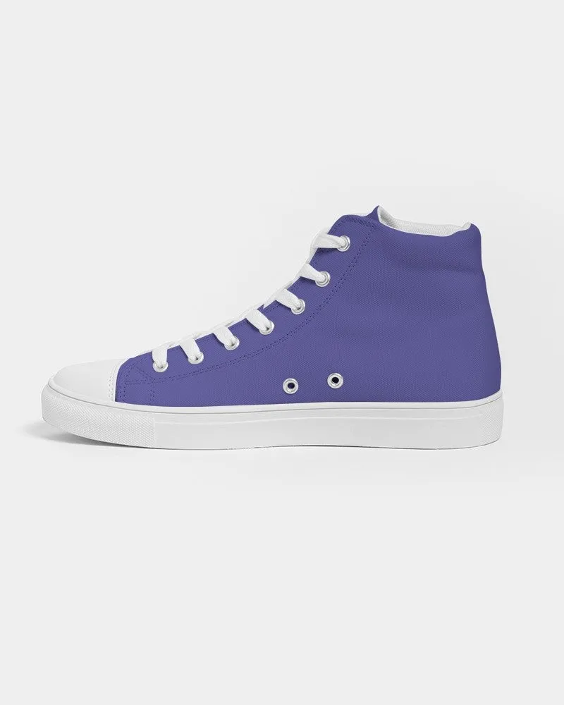 Midtone Blue High-Top Canvas Sneakers | Men's | C80M80Y0K0