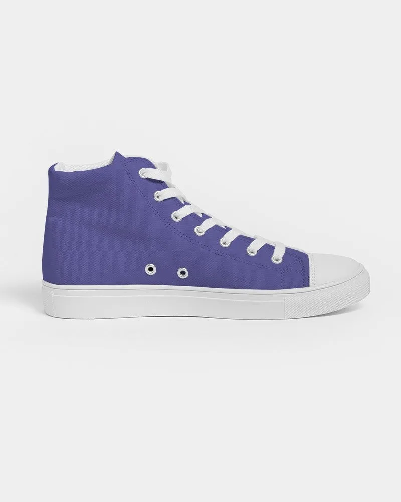 Midtone Blue High-Top Canvas Sneakers | Men's | C80M80Y0K0