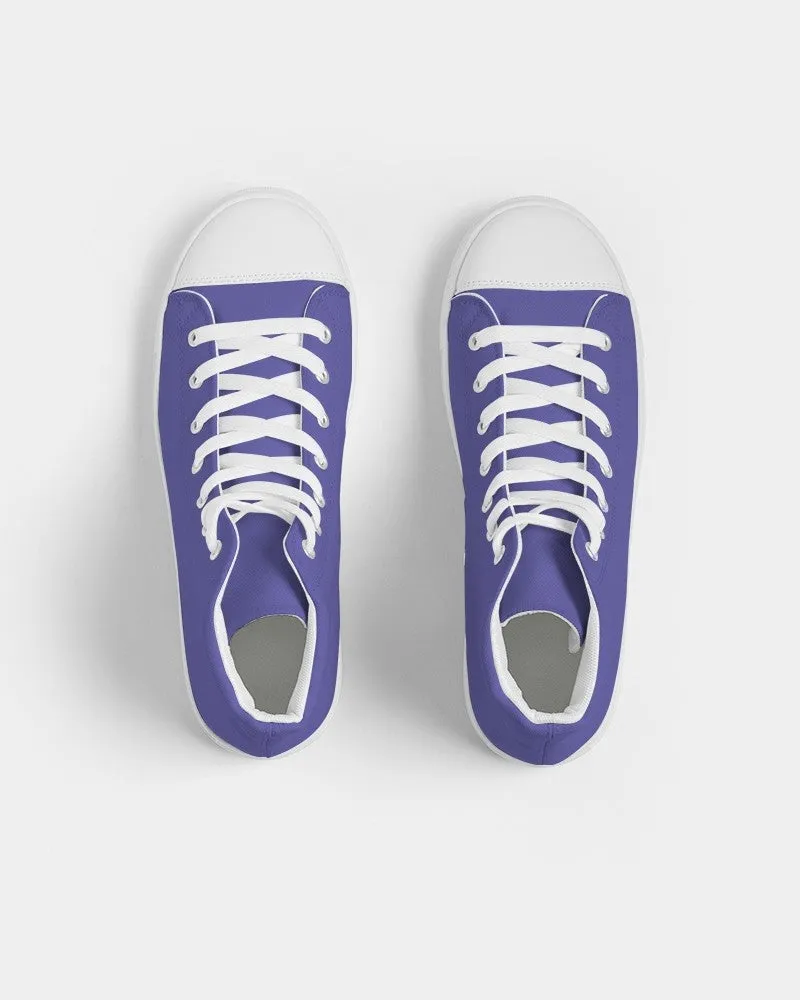 Midtone Blue High-Top Canvas Sneakers | Men's | C80M80Y0K0