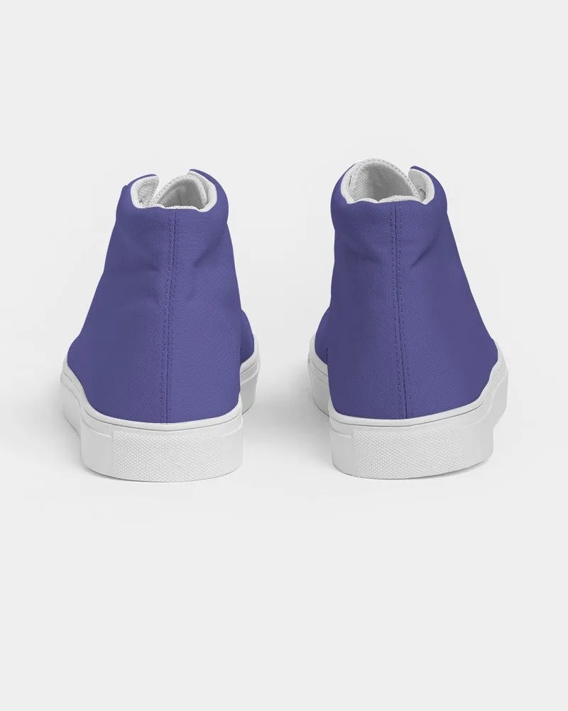 Midtone Blue High-Top Canvas Sneakers | Men's | C80M80Y0K0