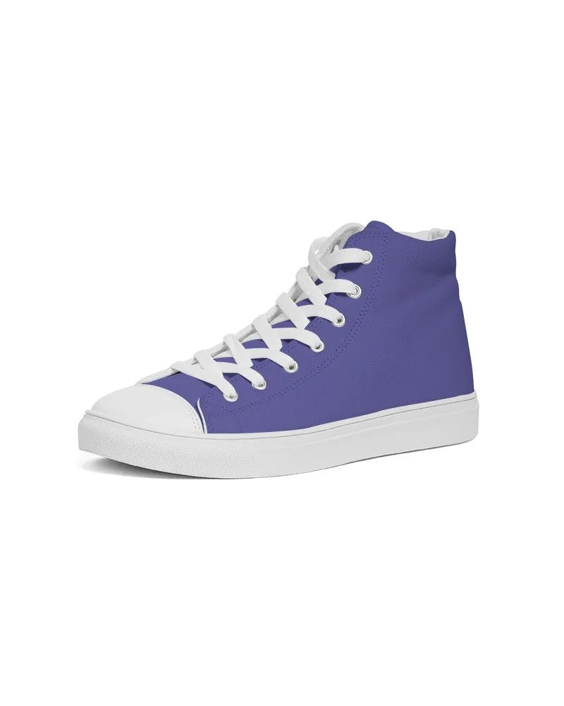 Midtone Blue High-Top Canvas Sneakers | Men's | C80M80Y0K0
