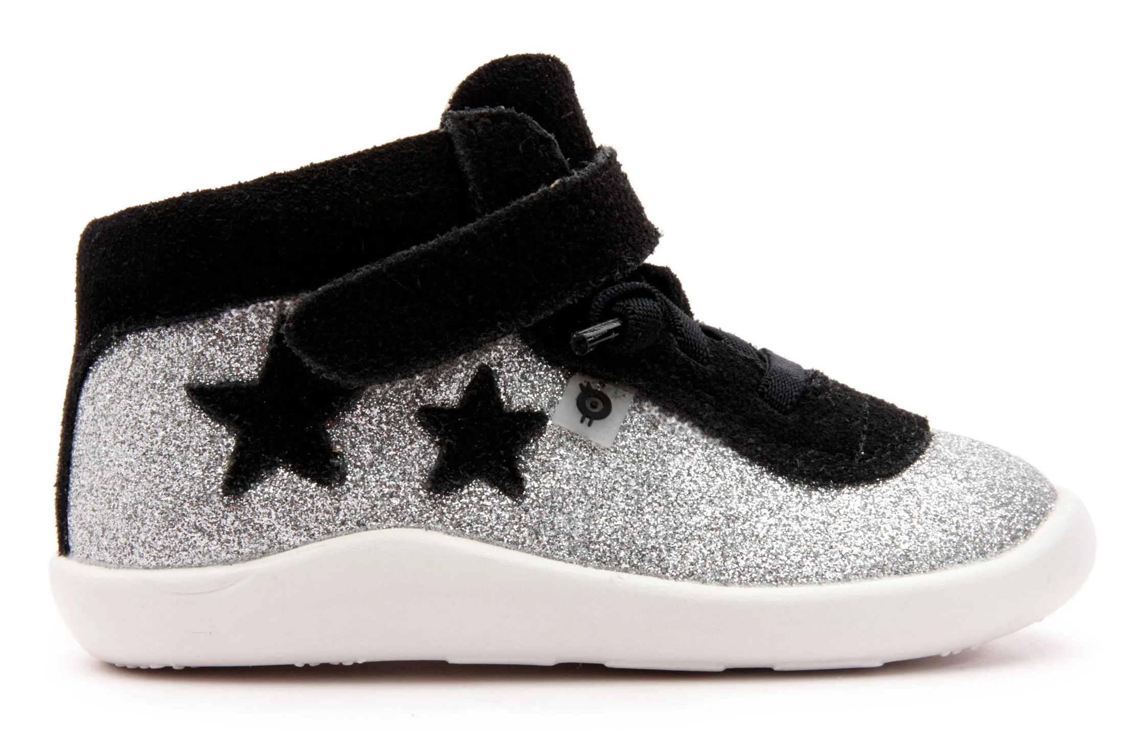 Old Soles Boy's & Girl's 8019 Star Avenue Sneaker - Glam Argent/Black Suede