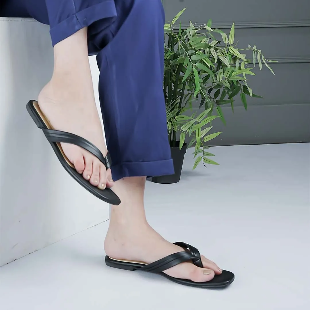 Pleated Flip-Flops