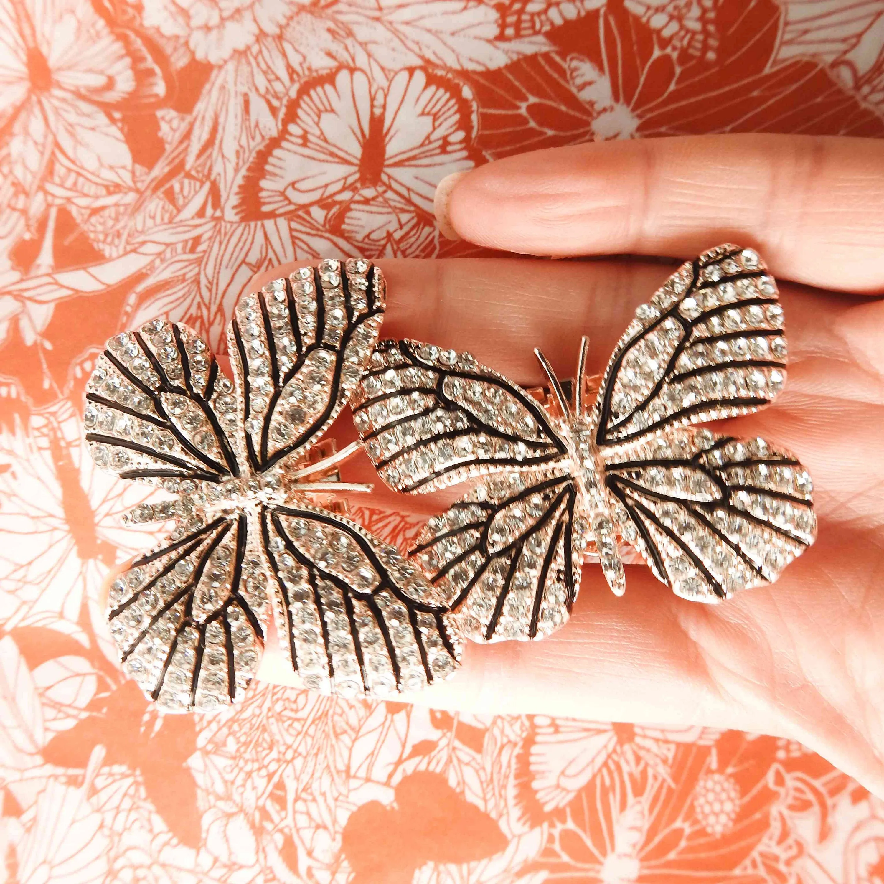 Sparkly Butterfly Clips for Shoes