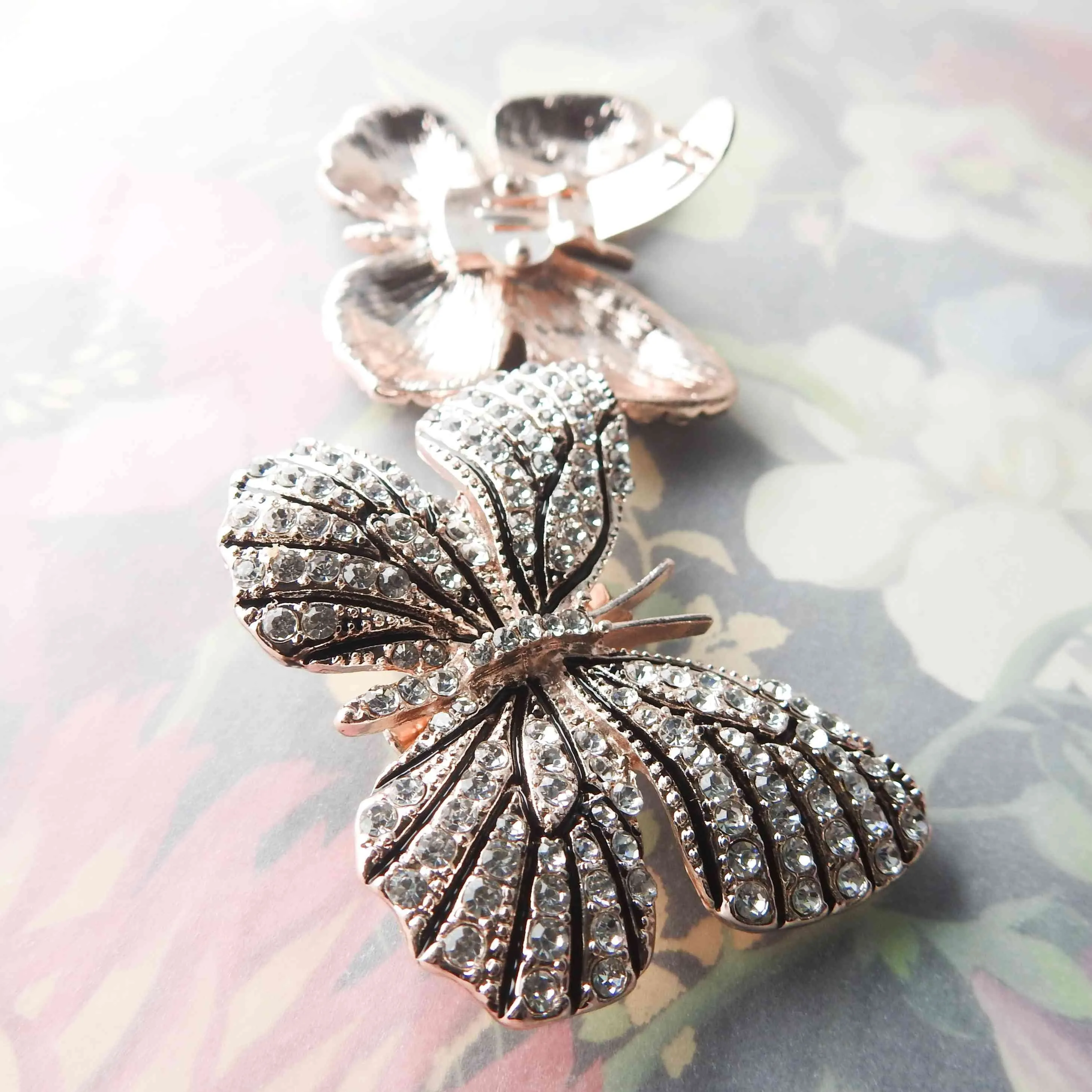 Sparkly Butterfly Clips for Shoes