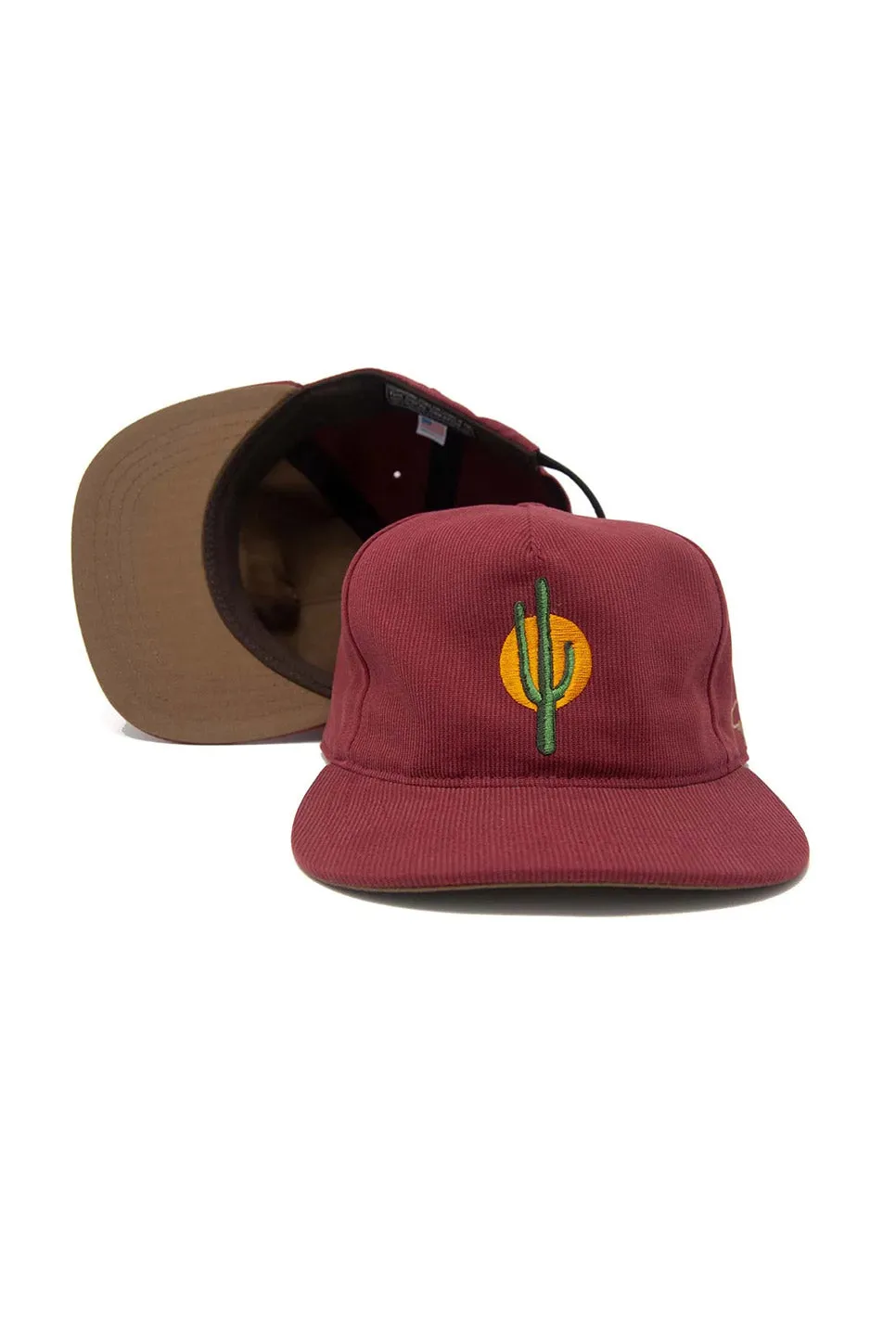 SUNSET CACTUS STRAPBACK Brick