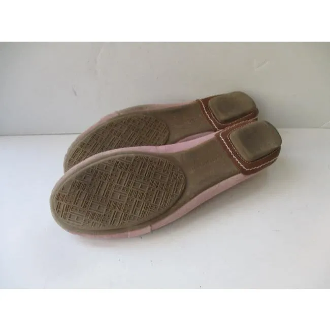 Tommy Hilfiger Pink Suede Leather Upper Penny Loafer Flats Size Us